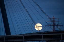 Blaue Stunde Köhlbrandbrücke Blaue Stunde Köhlbrandbrücke